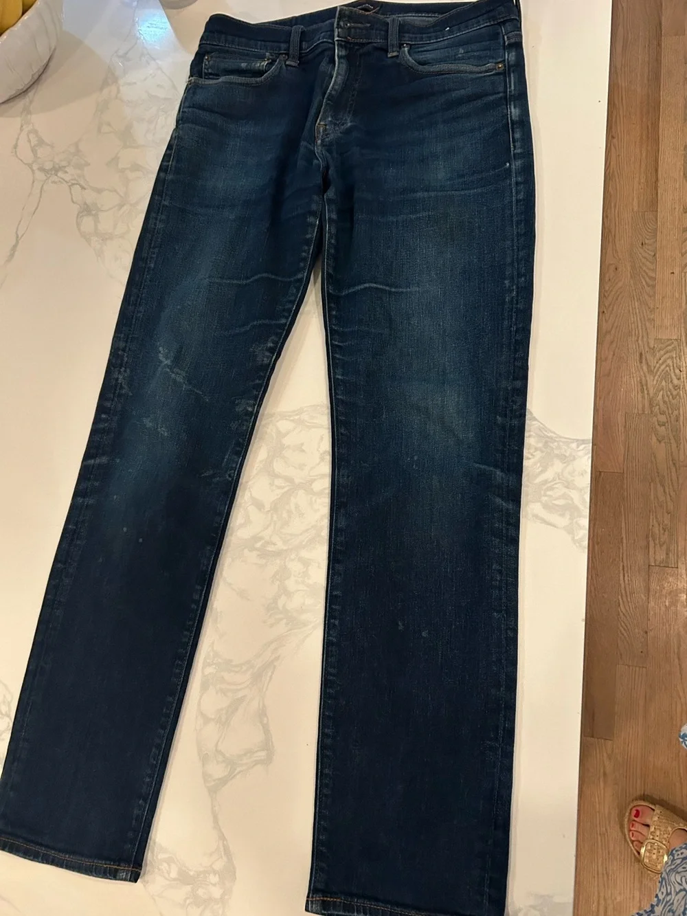 J. Crew Men's Straight Jeans in Dark Indigo